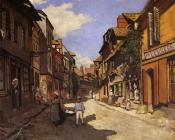 克劳德 莫奈 : Le Rue de La Bavolle at Honfleur